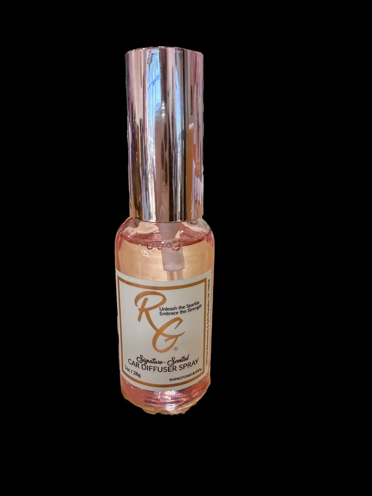 R&G Car Diffuser Spray w/Diamond Car Freshie - 1oz