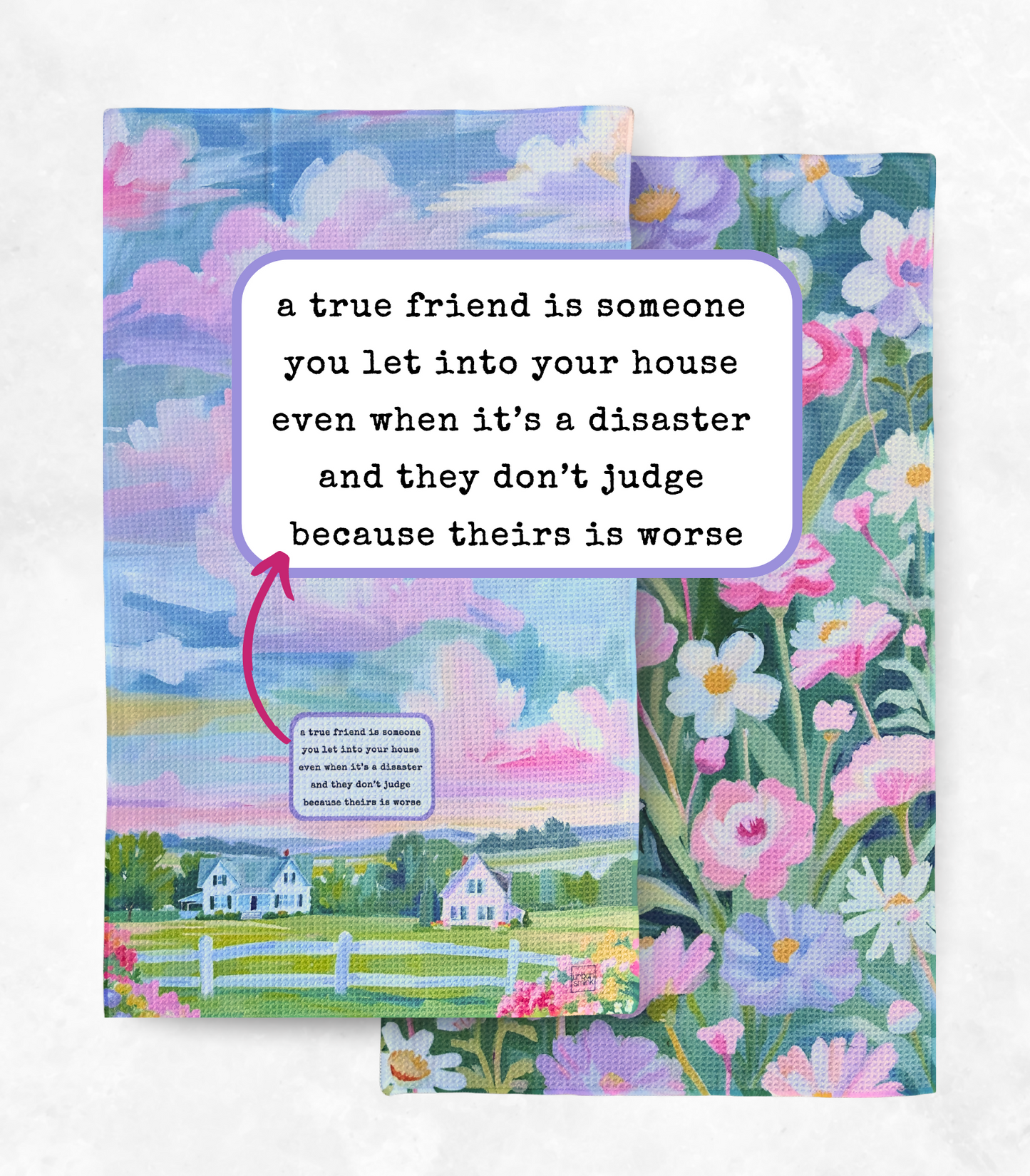A True Friend - Front, Back & Text Box