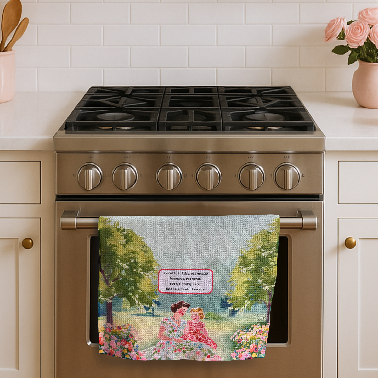 Cranky and Tired - FRONT - oven door