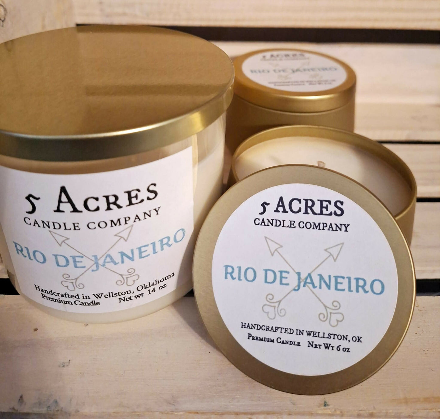 6 oz candle tin