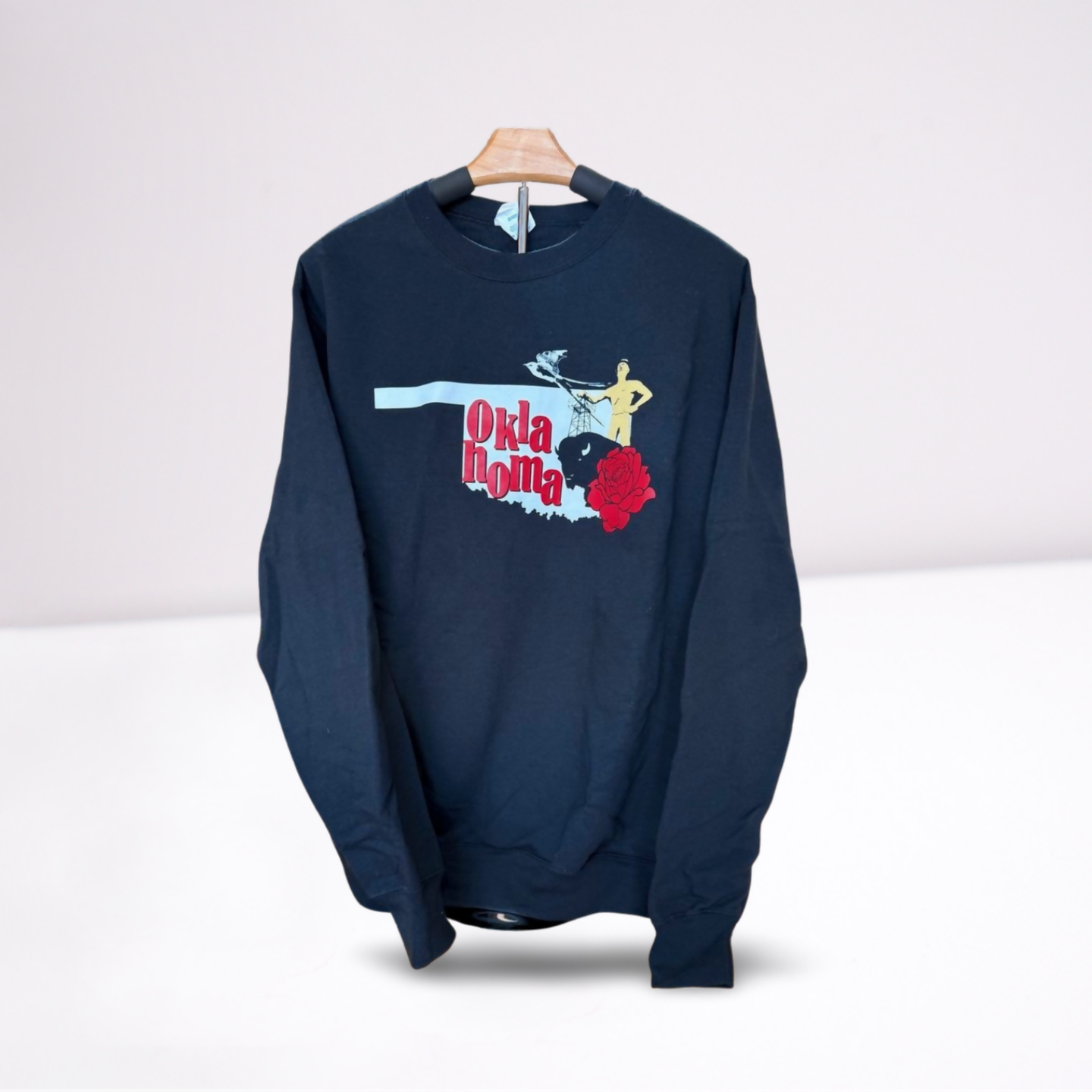 Black OK Oil Pullover