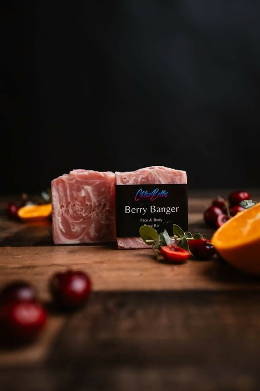 berry banger soap bars