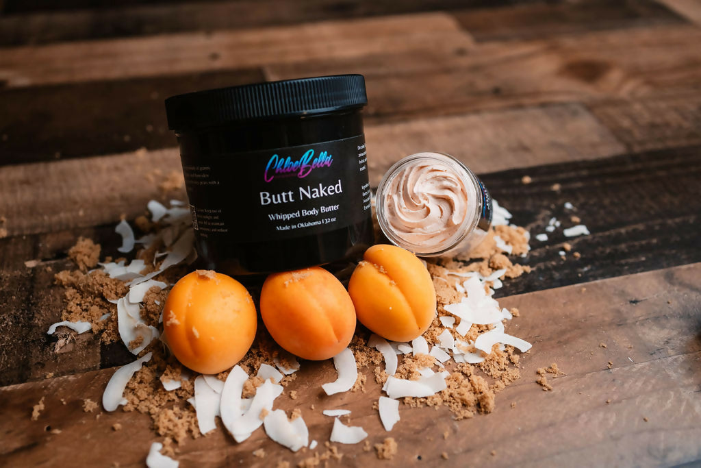 butt naked body butter 32 oz and 6 oz