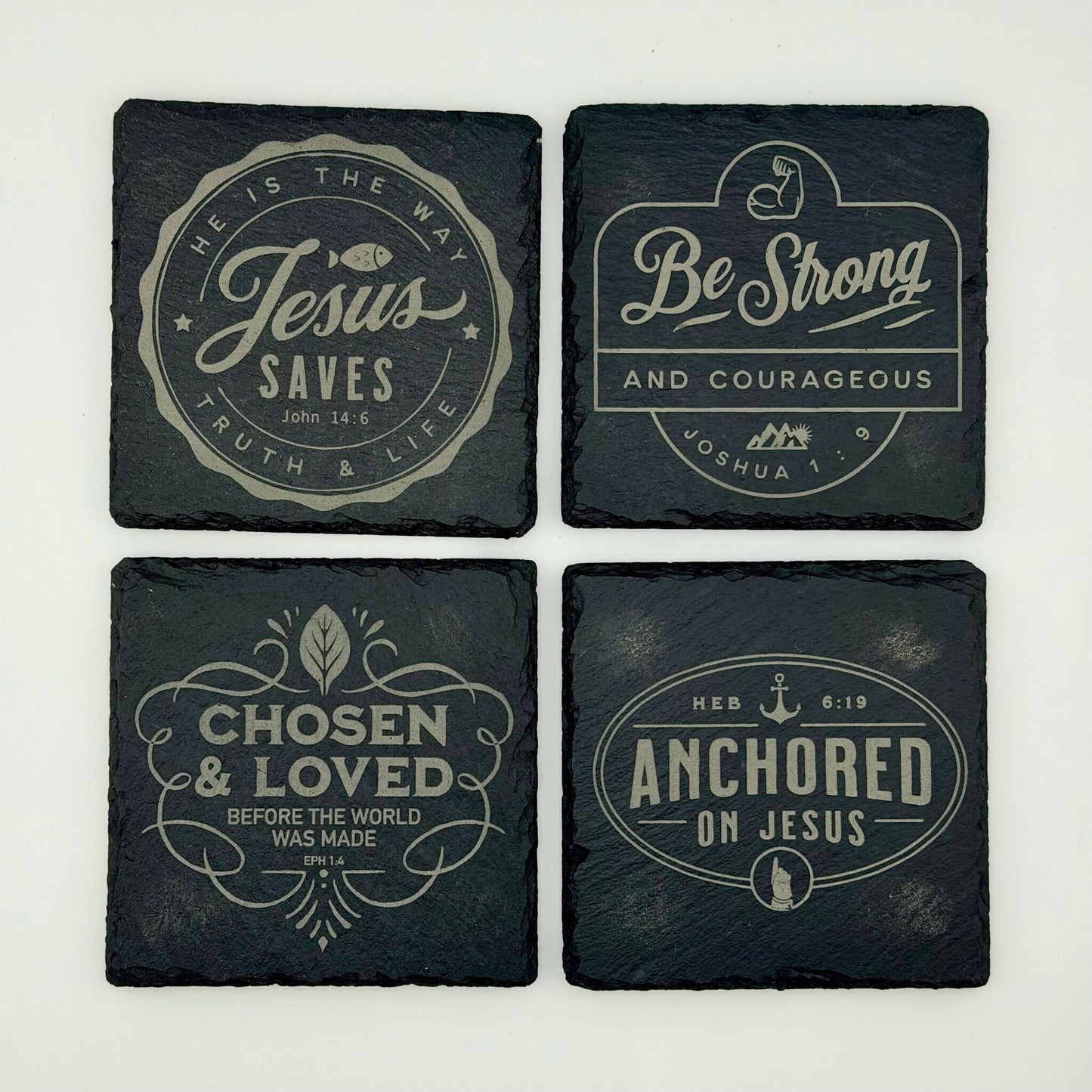 Faith Inspired Coasters - 6 Sets of 4 Coasters