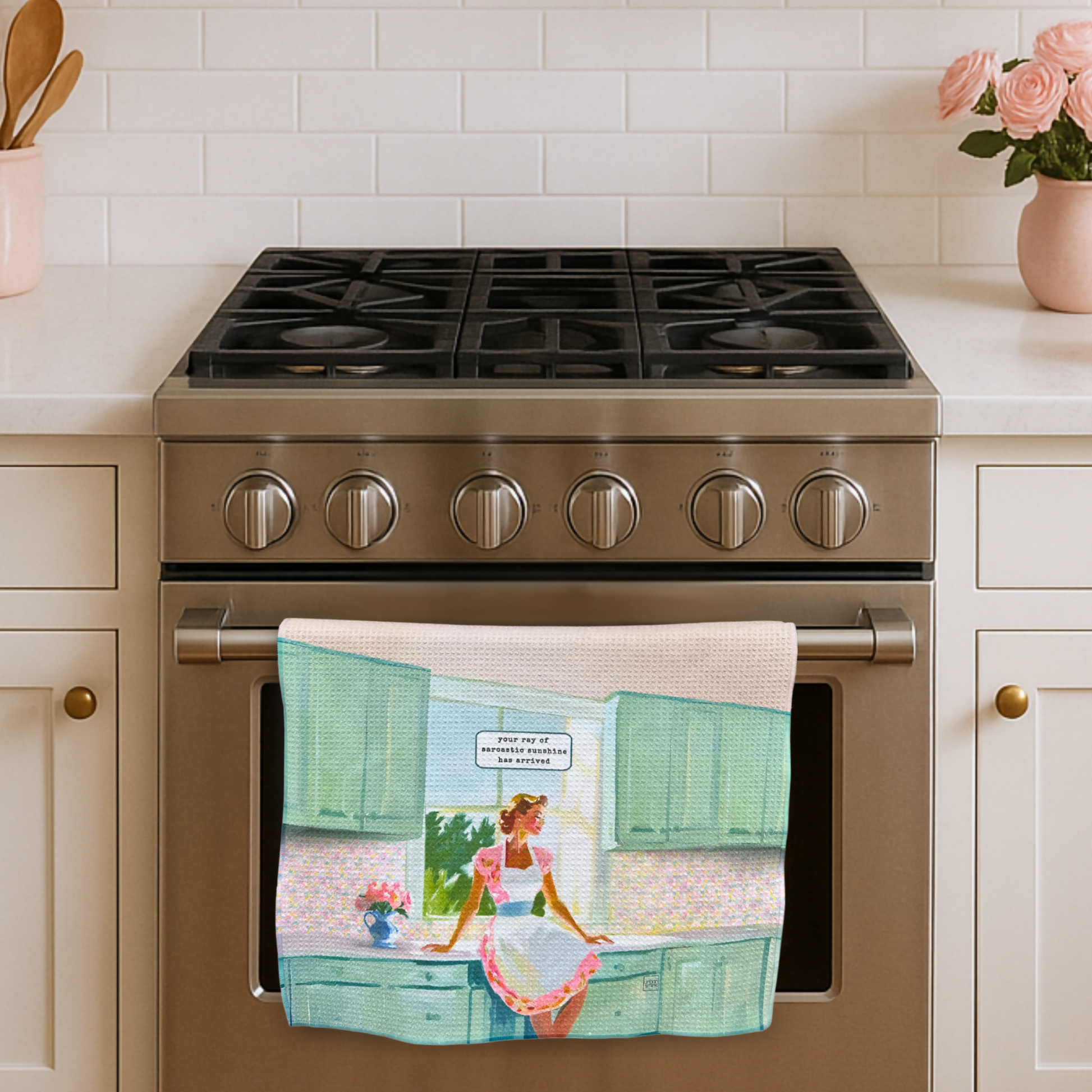 Sarcastic Ray of Sunshine - FRONT - oven door