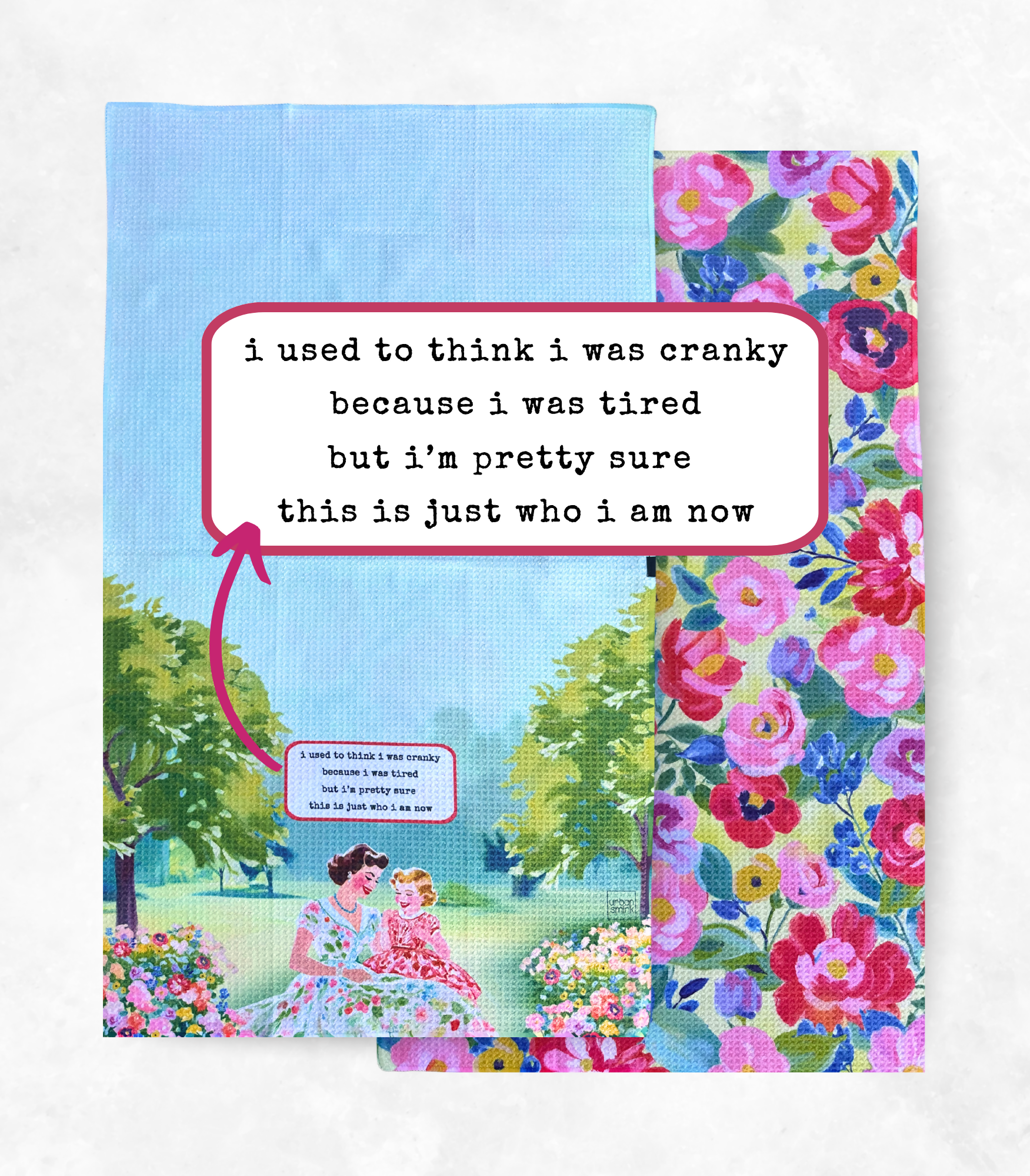 Cranky and Tired - Front, Back & Text Box