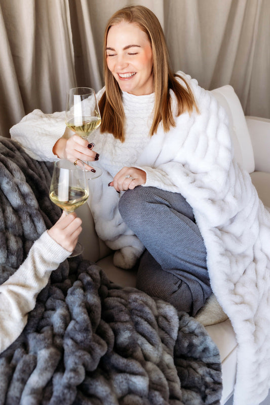 Small Lush Faux Fur Blanket