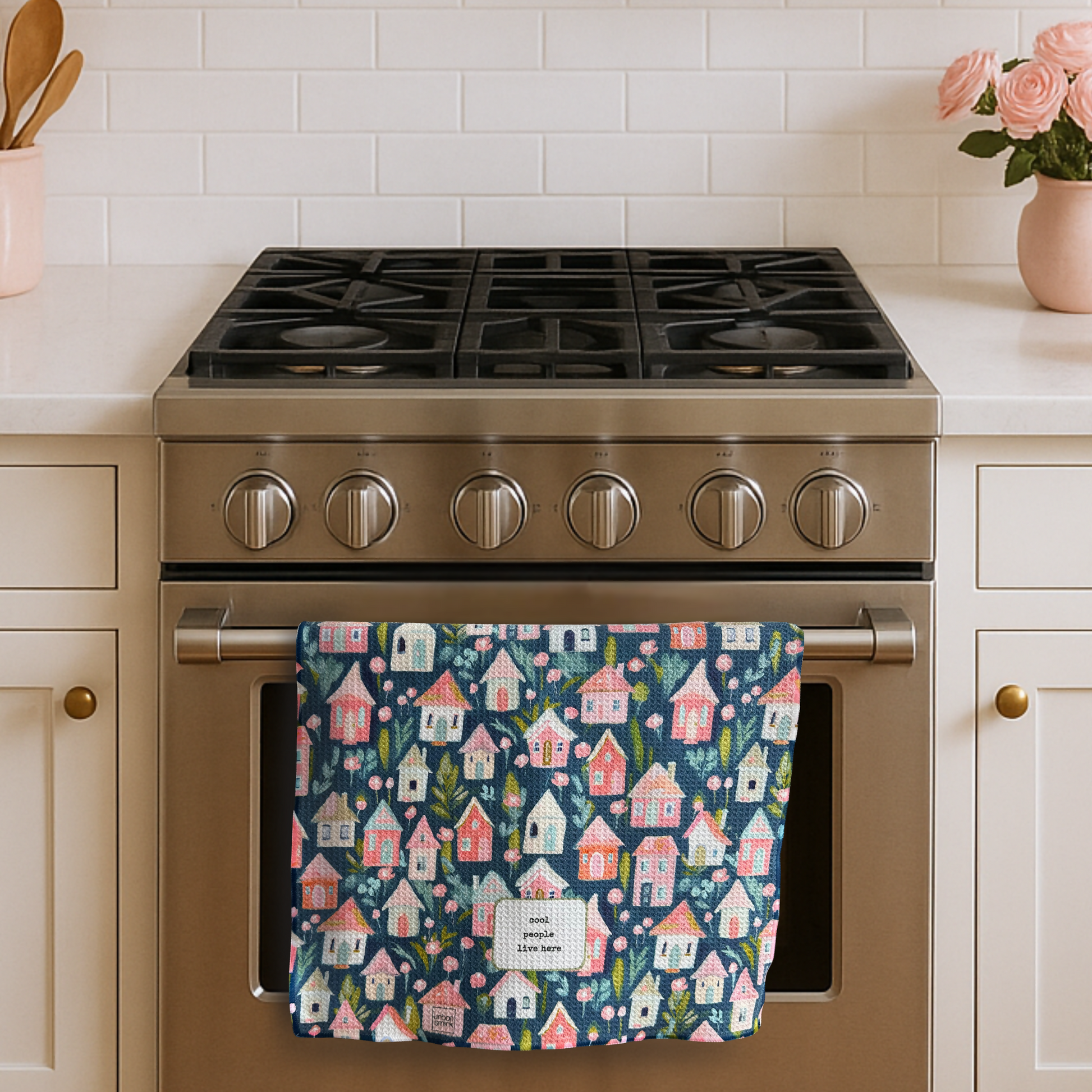 Cool People Live Here  - FRONT - oven door