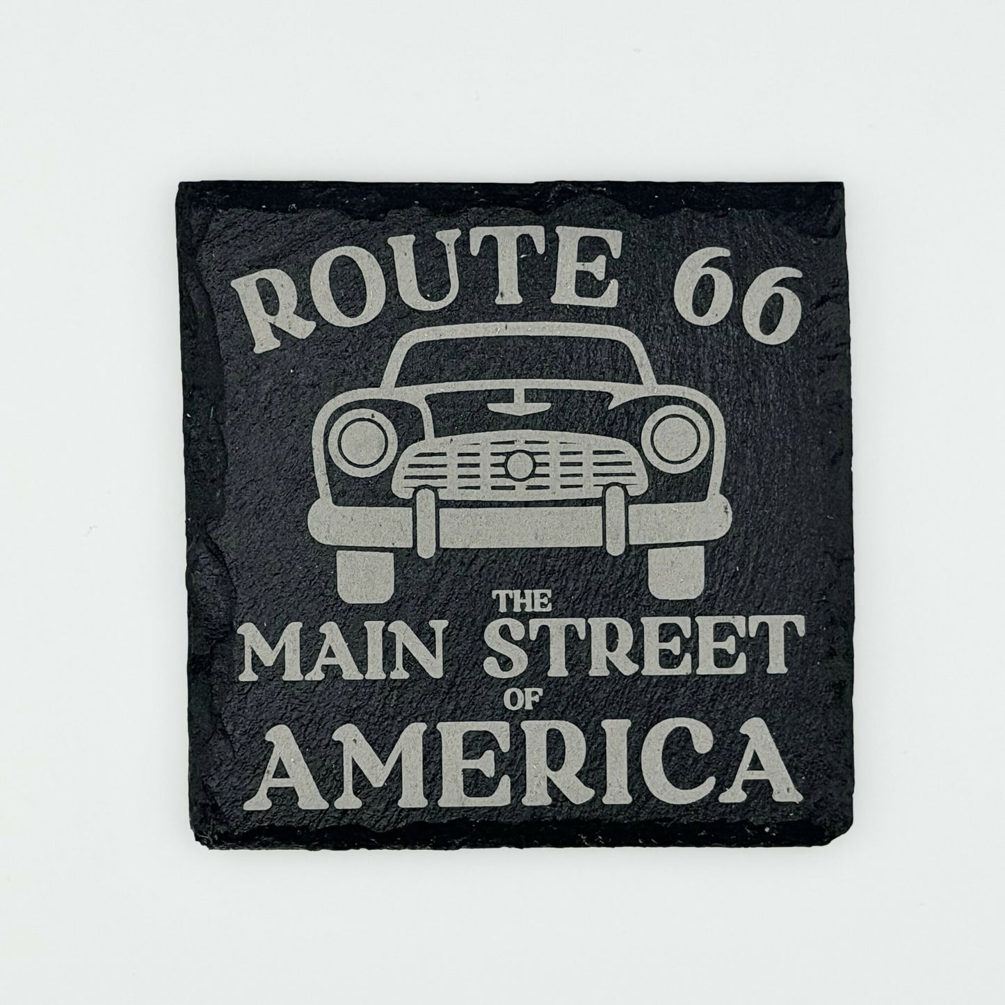 Route 66 Graphic Slate Coasters - 6 Sets of 4 Coasters