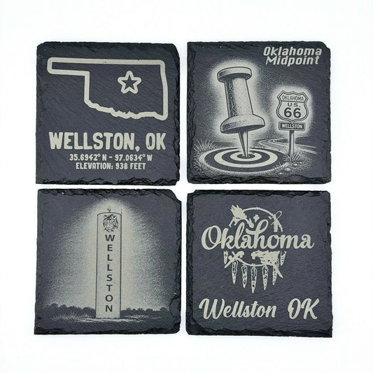 Wellston, Oklahoma Scenes - 6 Sets of 4 Coasters