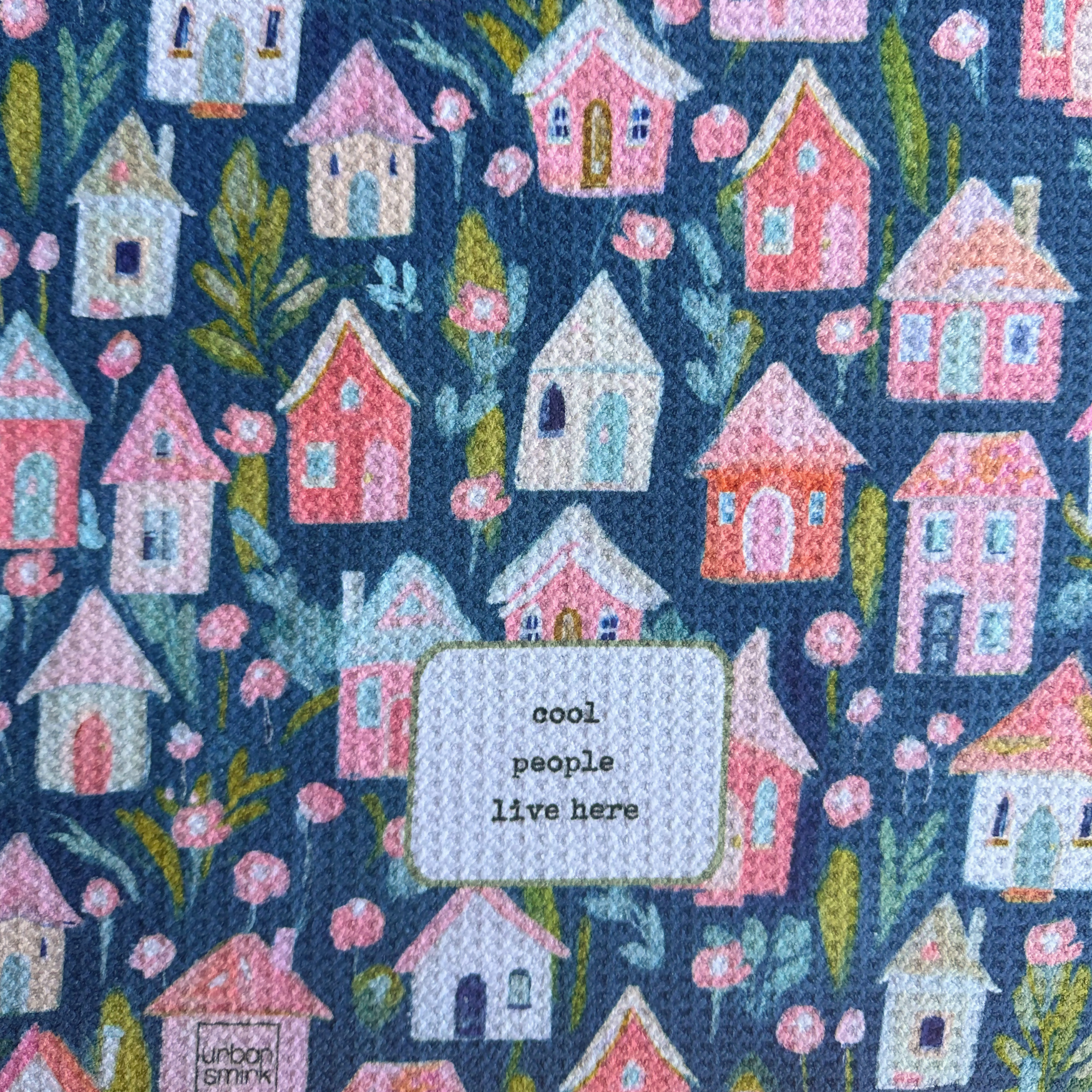 Cool People Live Here  - writing detail