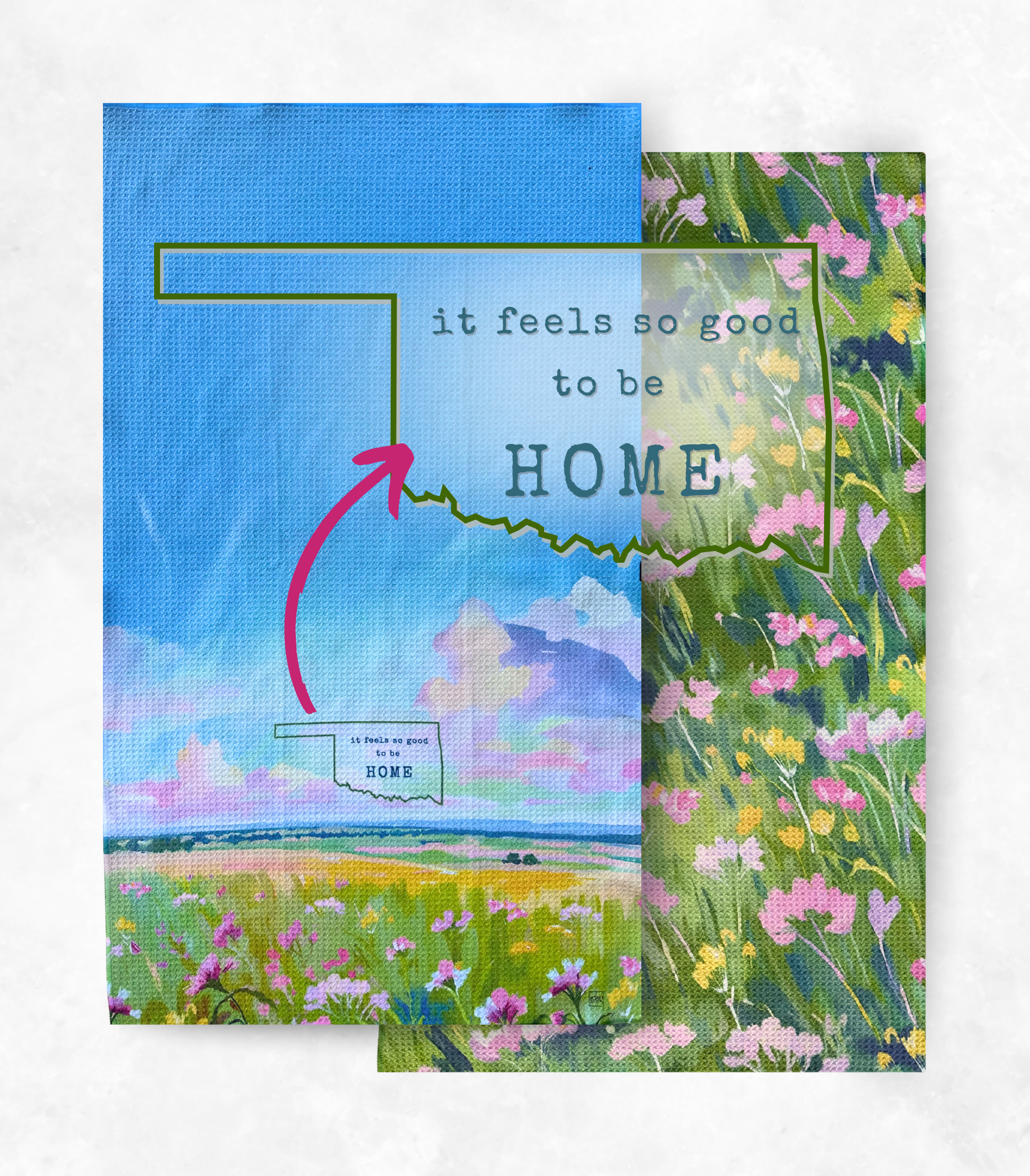 Oklahoma Good to Be Home - Front, Back & Text Box