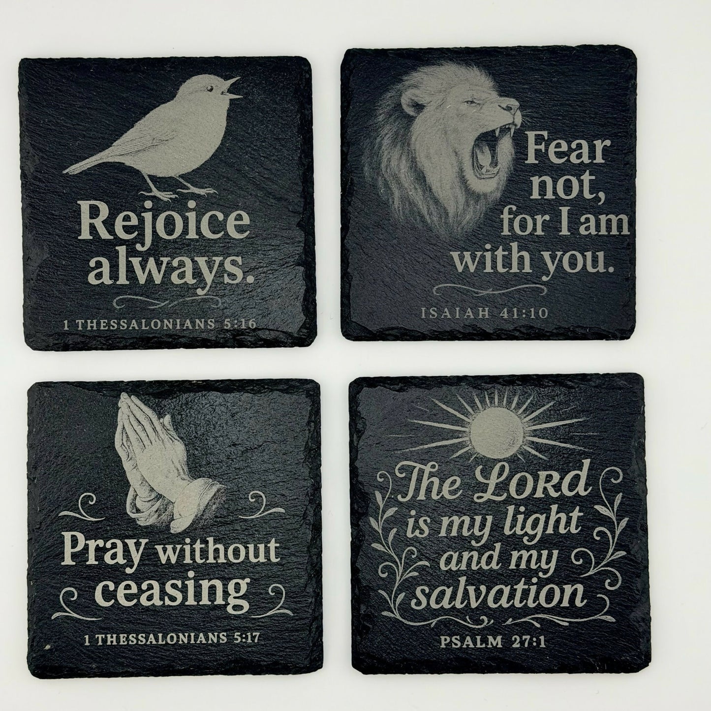 Faith Inspired Coasters - 6 Sets of 4 Coasters