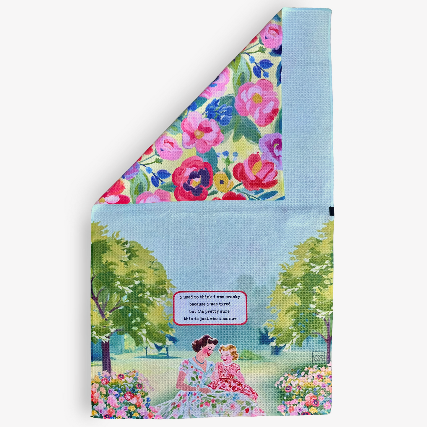 Cranky & Tired  - flat lay with corner fold