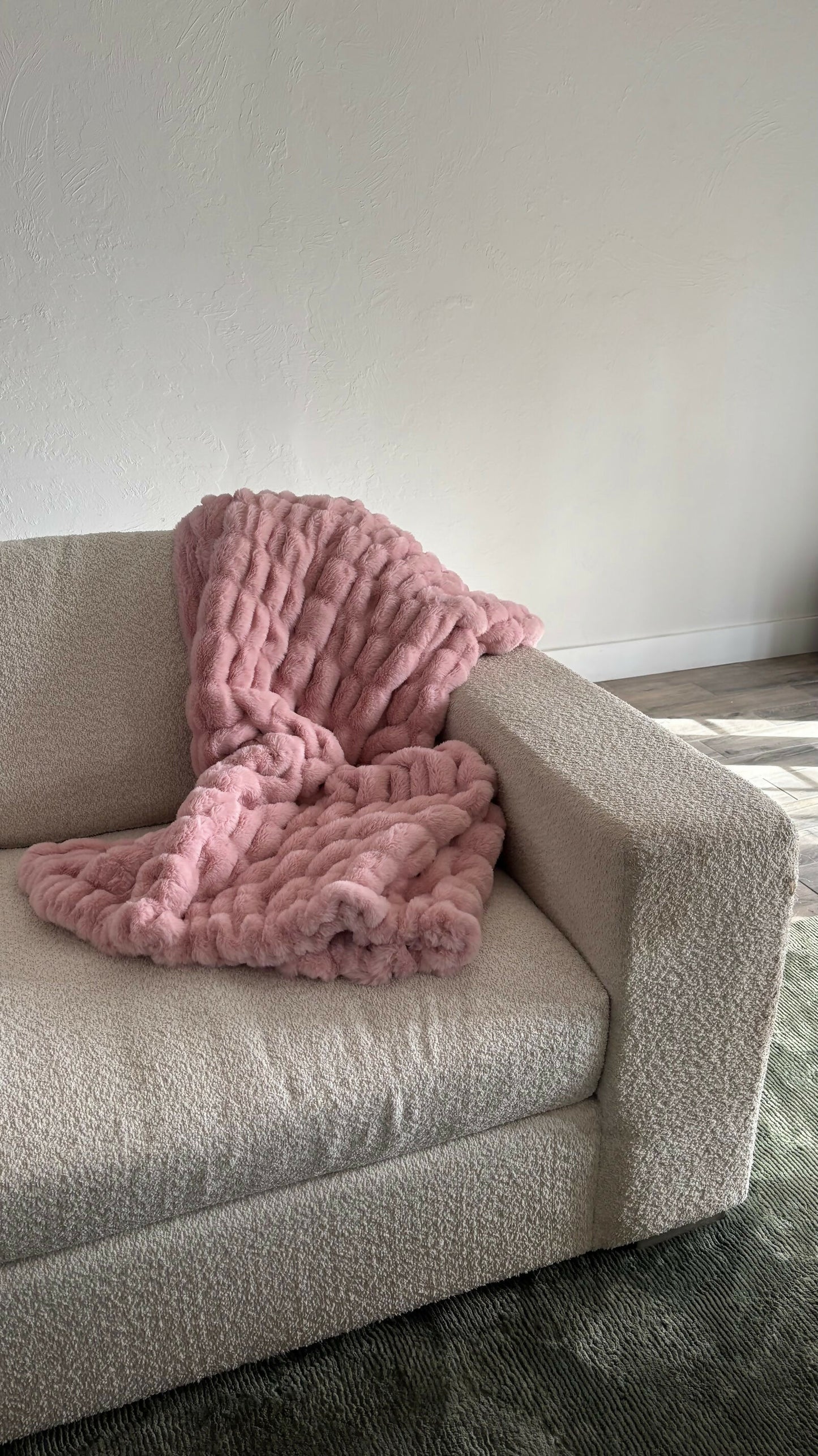 Large Lush Faux Fur Blanket