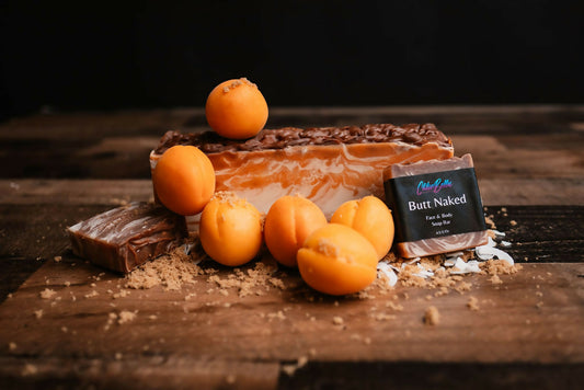 butt naked soap loaf and bars