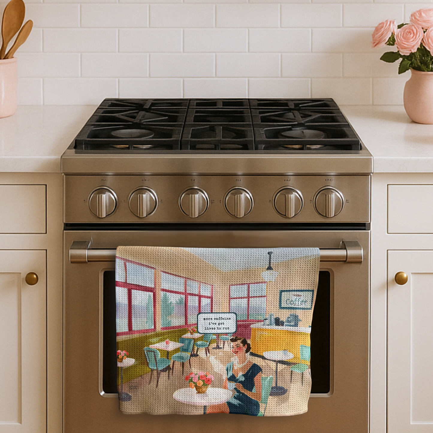 More Caffeine Lives to Run  - FRONT - oven door